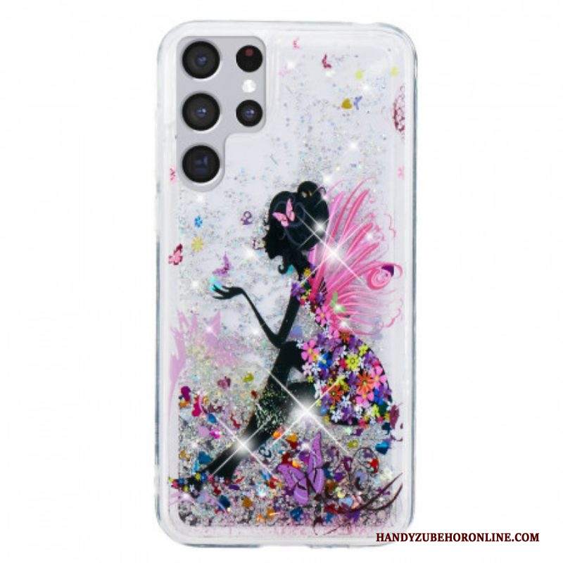 Cover Samsung Galaxy S22 Ultra 5G Fata Glitterata