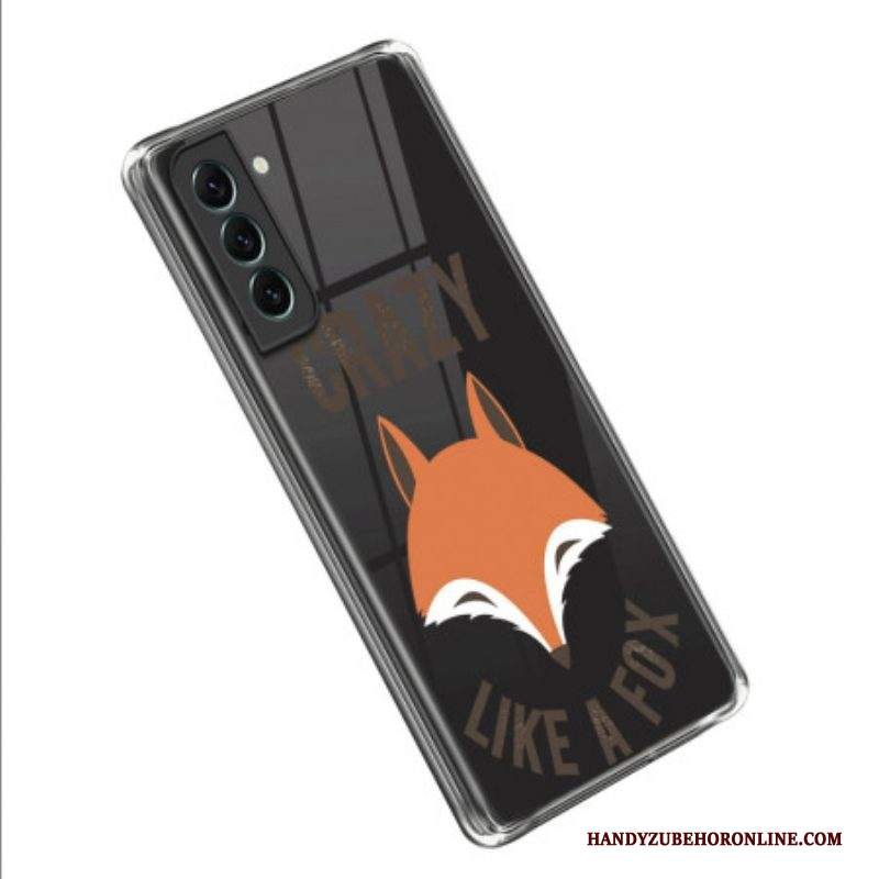 Cover Samsung Galaxy S23 5G Trasparente Pazzo Come Una Volpe