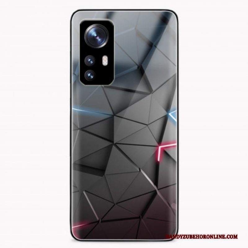 Cover Xiaomi 12 / 12X Geometria In Vetro Temperato