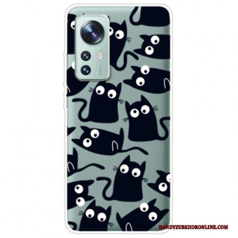 Cover Xiaomi 12 / 12X Più Gatti Neri