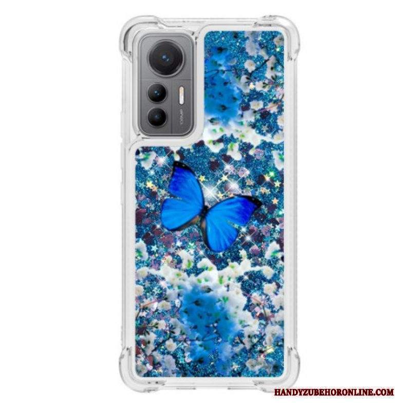 Cover Xiaomi 12 Lite Farfalle Di Paillettes