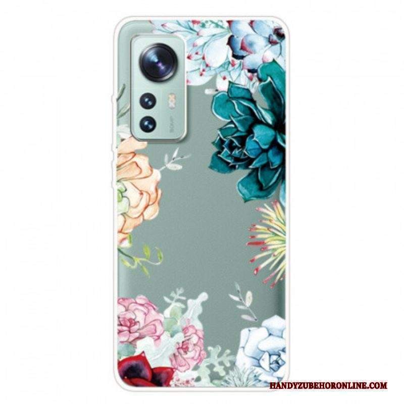 Cover Xiaomi 12 Pro Fiori Di Campo In Silicone