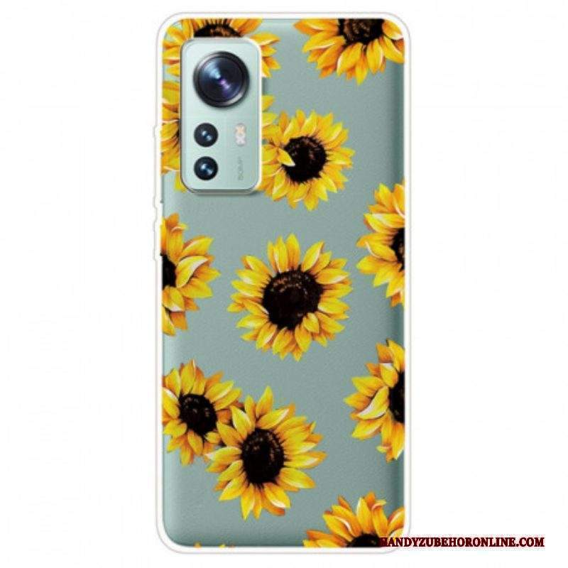 Cover Xiaomi 12 Pro Girasoli In Silicone
