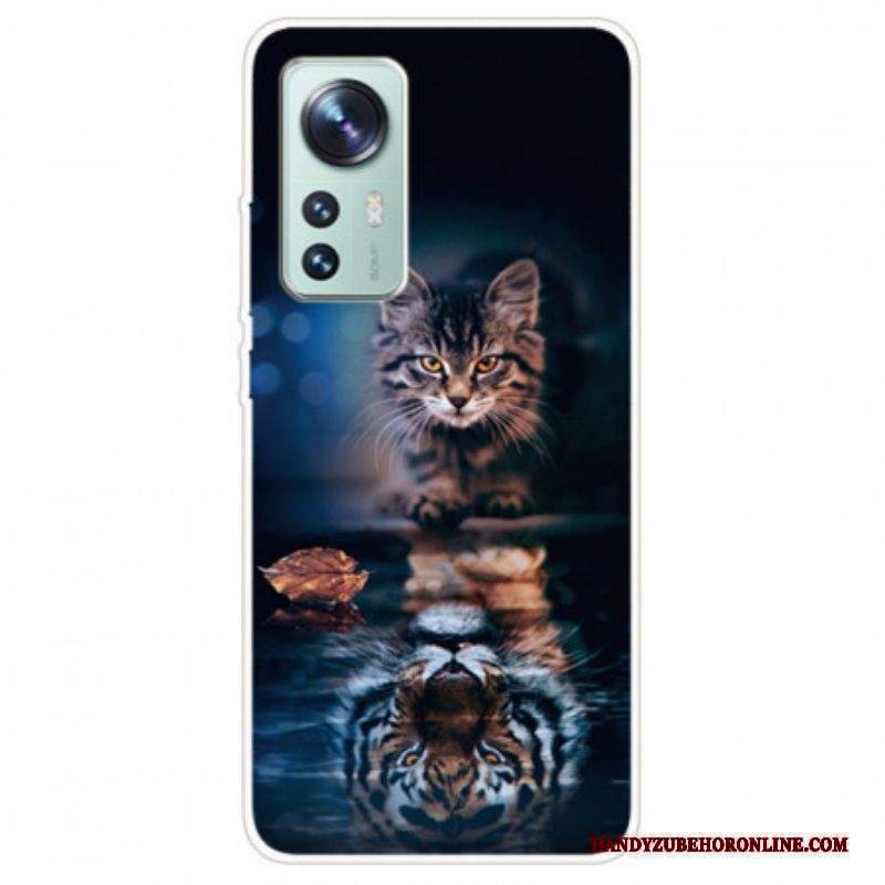 Cover Xiaomi 12 Pro Silicone Vigile Per Gatti