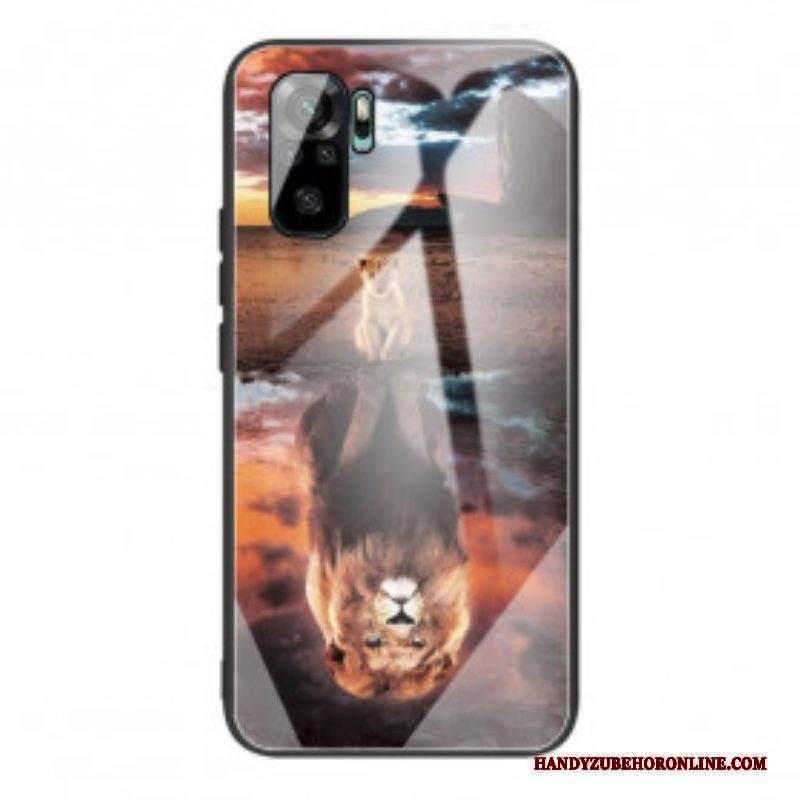 Cover Xiaomi Redmi Note 10 / 10S Vetro Temperato Da Sogno Di Lion Cub