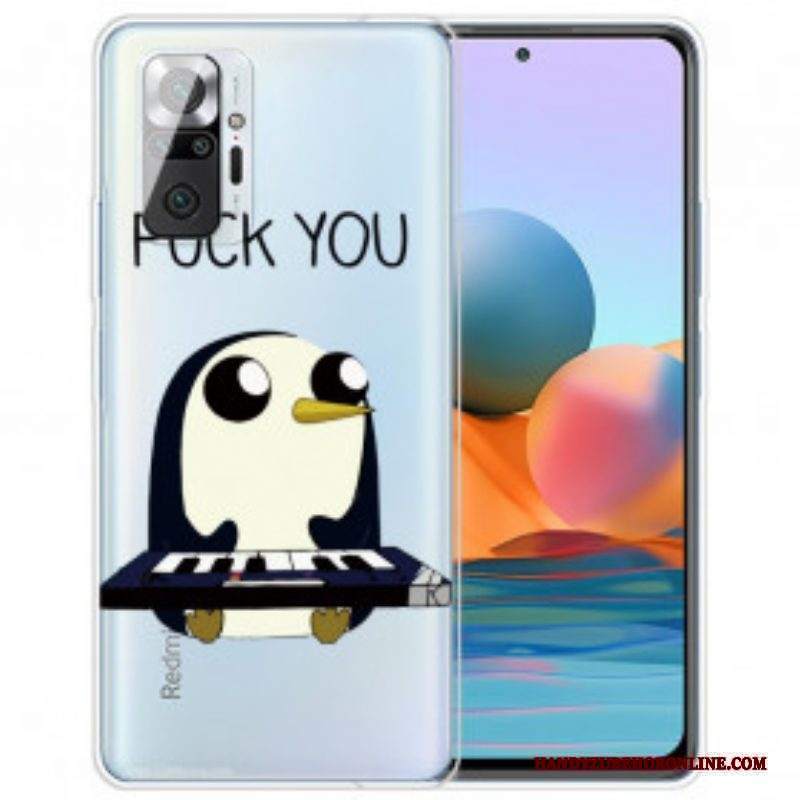 Cover Xiaomi Redmi Note 10 Pro Pinguino. Vaffanculo
