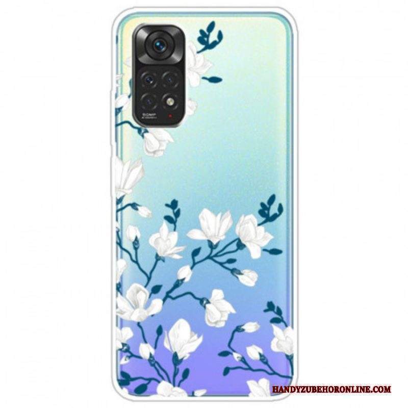 Cover Xiaomi Redmi Note 11 / 11S Fiori Bianchi