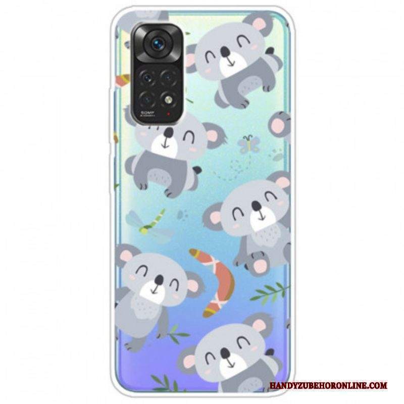 Cover Xiaomi Redmi Note 11 / 11S Piccoli Panda Grigi