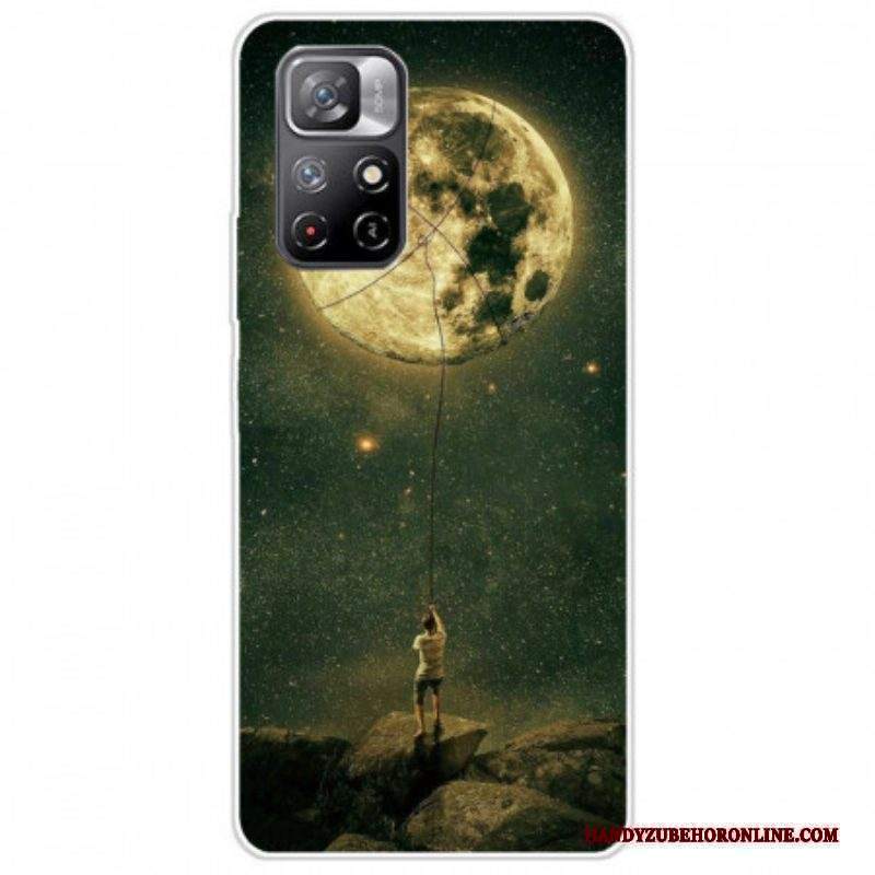Cover Xiaomi Redmi Note 11 Pro Plus 5G L'uomo Della Luna Flessibile