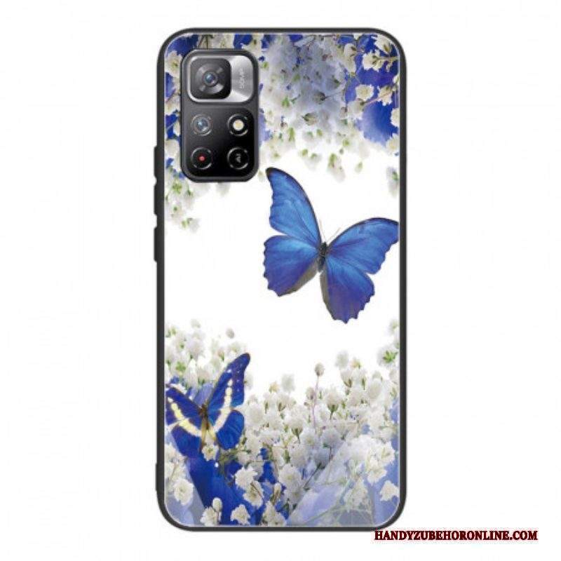 Cover Xiaomi Redmi Note 11 Pro Plus 5G Vetro Temperato Design Farfalle