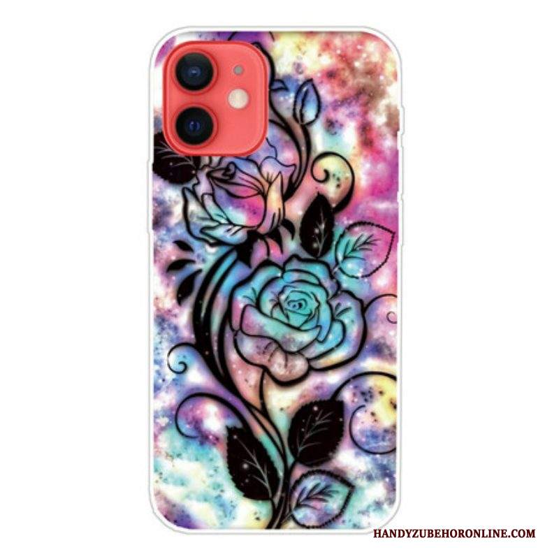 Cover iPhone 13 Mini Fiore Grafico