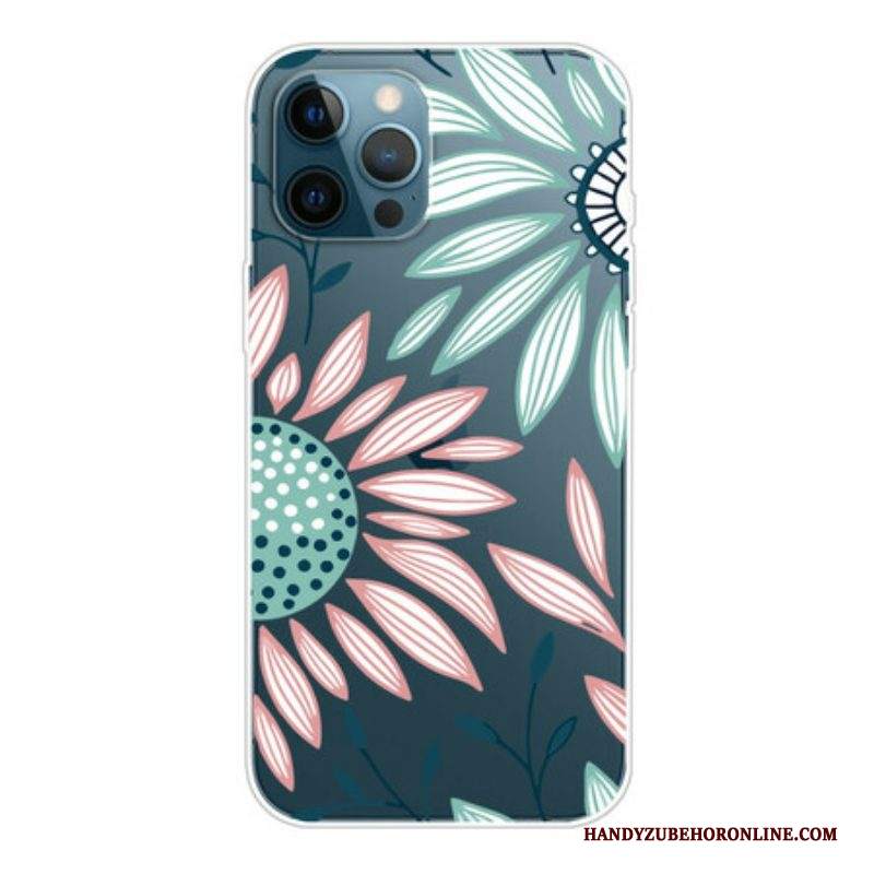 Cover iPhone 13 Pro Max Un Fiore Trasparente