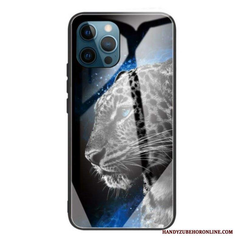 Cover iPhone 13 Pro Max Vetro Temperato Viso Felino