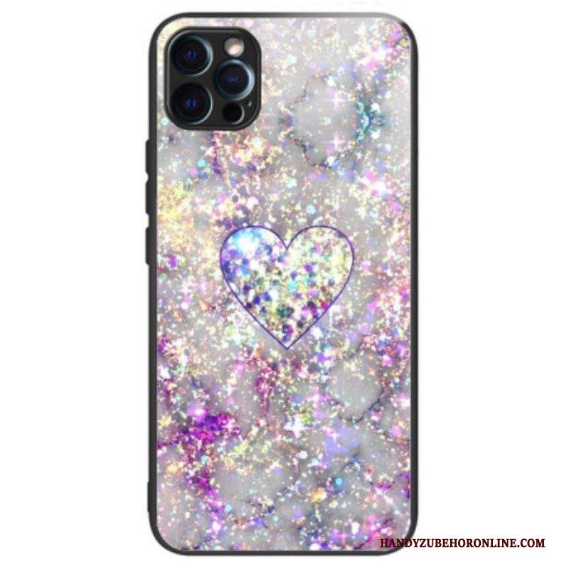 Cover iPhone 14 Pro Cuore In Vetro Temperato