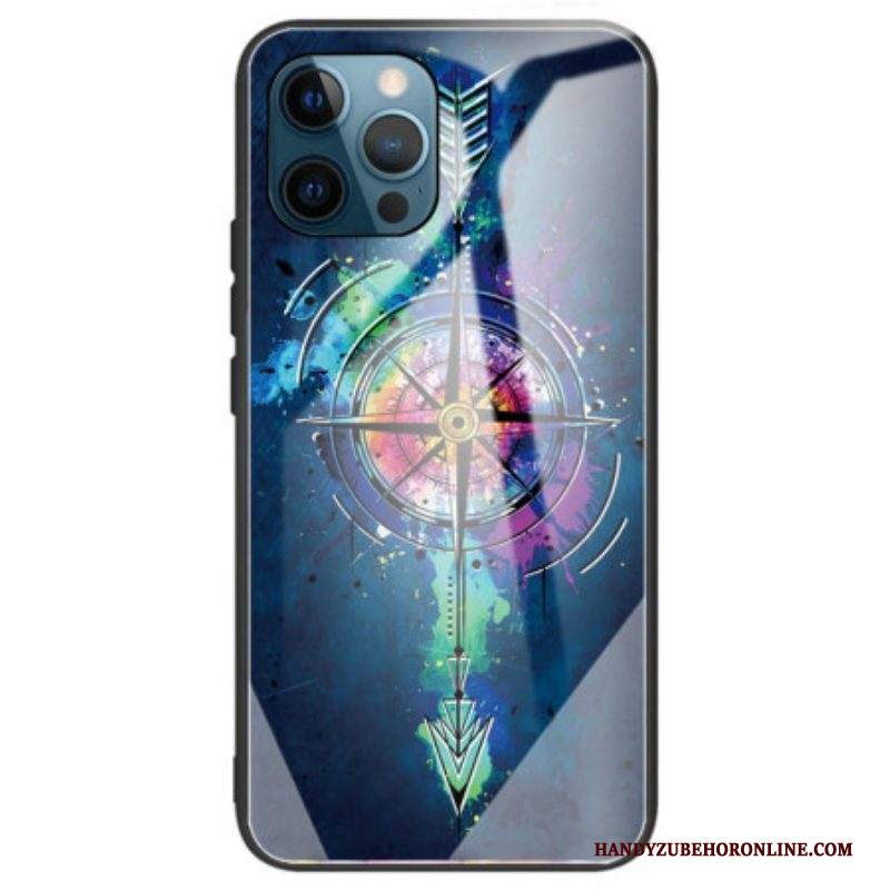 Cover iPhone 14 Pro Max Freccia In Vetro Temperato