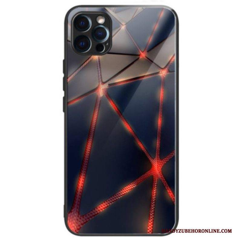 Cover iPhone 14 Pro Vetro Temperato Linea Rossa