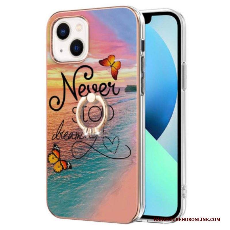 Cover iPhone 15 Plus Anello Di Supporto Mai Smettere Di Sognare