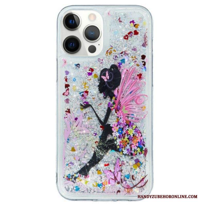 Cover iPhone 15 Pro Max Cane Glitterato