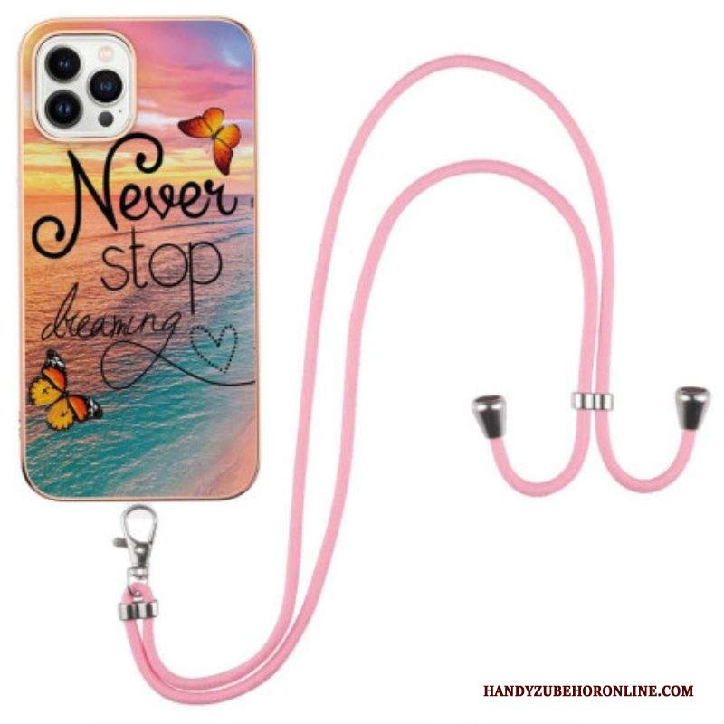 Cover iPhone 15 Pro Max Cordon Non Smettere Mai Di Sognare