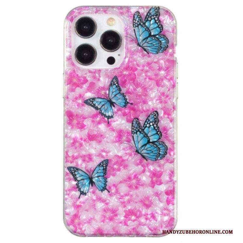 Cover iPhone 15 Pro Max Fiori E Farfalle