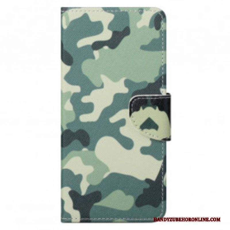 Custodia A Portafoglio Motorola Edge 20 Pro Camuffamento Militare
