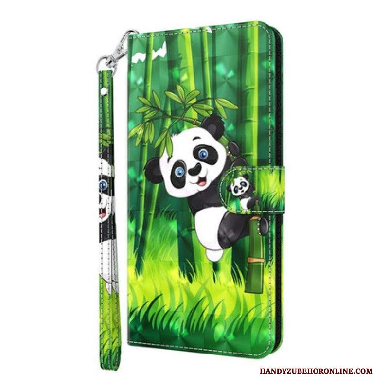 Custodia A Portafoglio Samsung Galaxy S21 Plus 5G Panda E Bambù