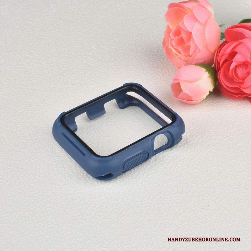 Custodia Apple Watch Series 2 Silicone Nylon Blu, Cover Apple Watch Series 2 Protezione Sportivo