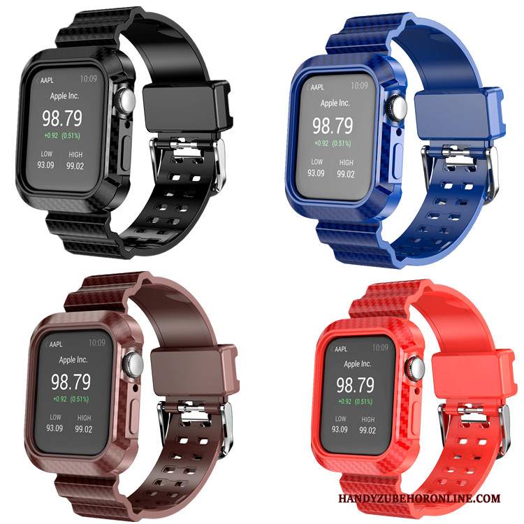 Custodia Apple Watch Series 3 Protezione Blu Fibra, Cover Apple Watch Series 3