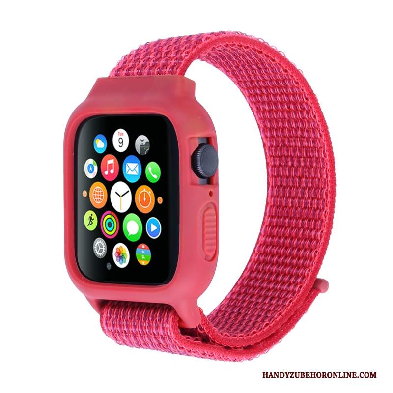 Custodia Apple Watch Series 3 Protezione Rosso Nylon, Cover Apple Watch Series 3