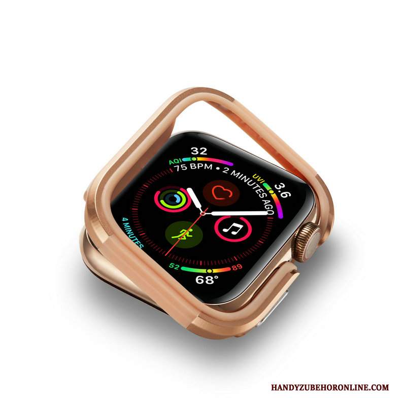 Custodia Apple Watch Series 4 Protezione Anti-caduta Oro, Cover Apple Watch Series 4 Telaio Metallo