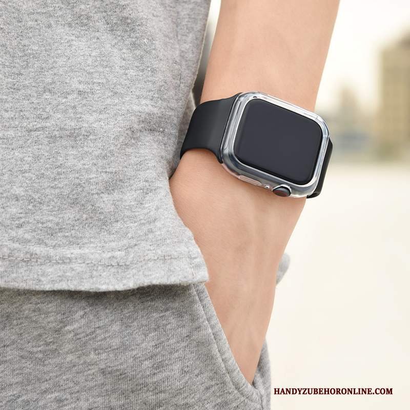 Custodia Apple Watch Series 4 Protezione Tendenza Di Personalità, Cover Apple Watch Series 4 Moda Nero Sportivo
