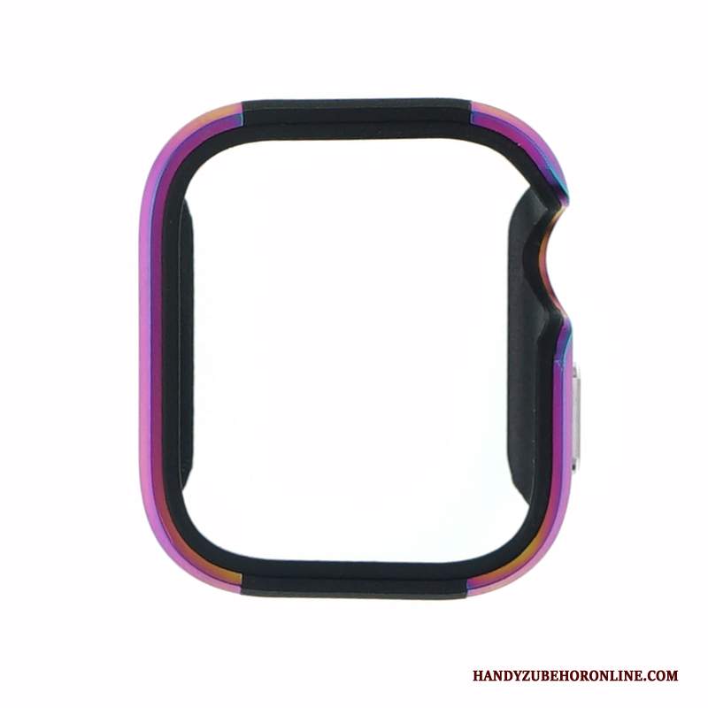 Custodia Apple Watch Series 5 Protezione Metallo Lega, Cover Apple Watch Series 5 Porpora