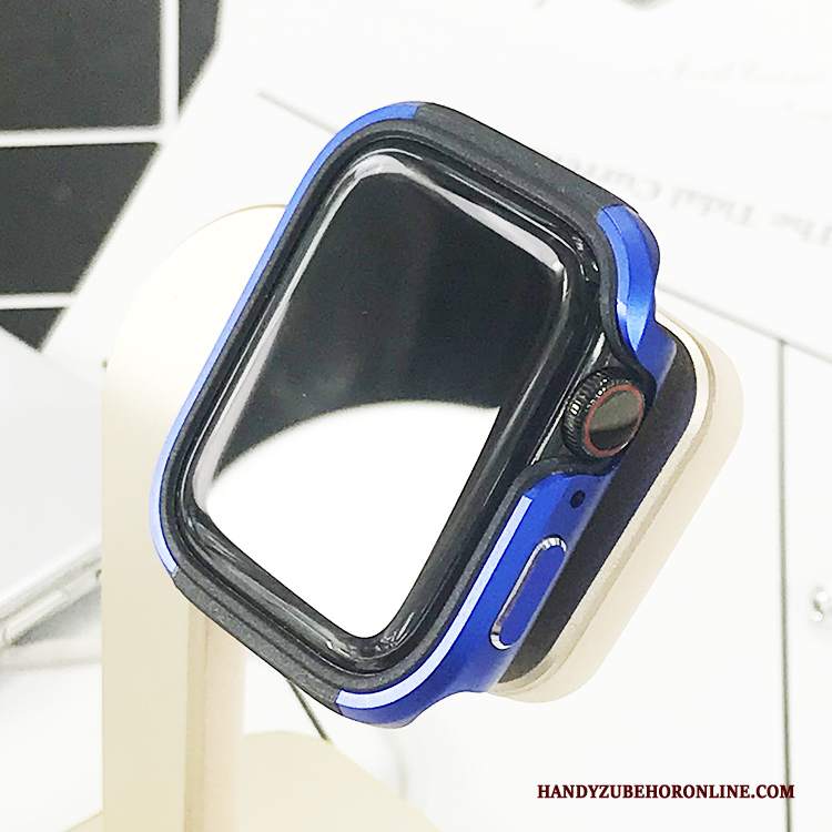 Custodia Apple Watch Series 5 Silicone Morbido Difficile, Cover Apple Watch Series 5 Protezione Telaio Blu