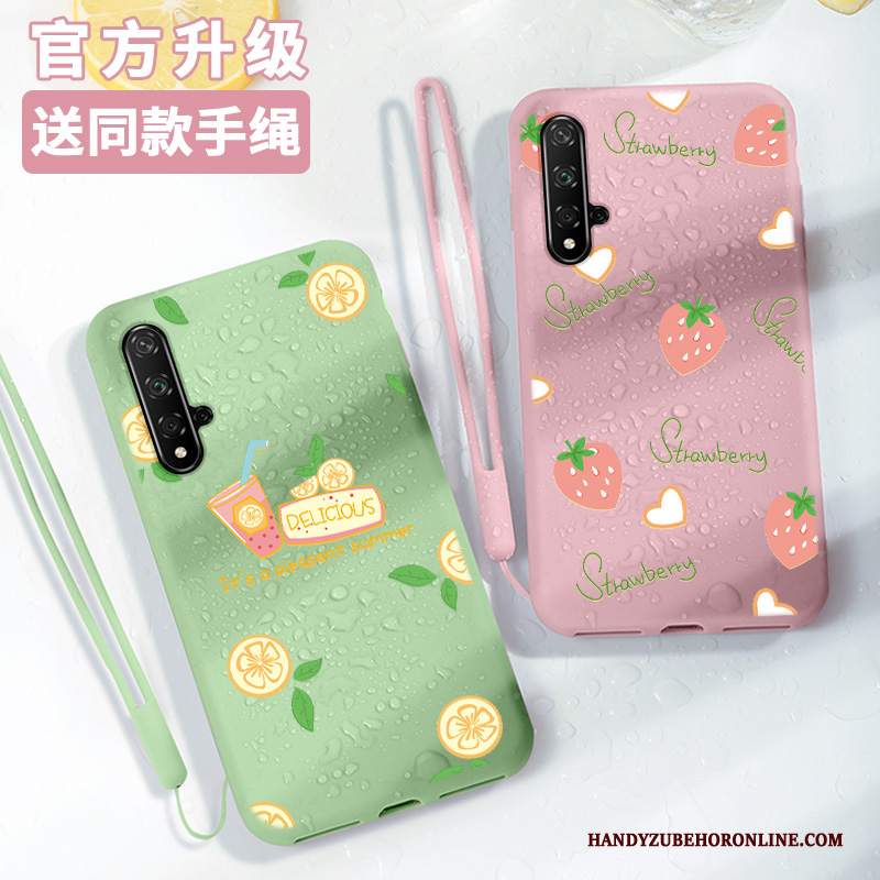Custodia Honor 20 Cartone Animato Marchio Di Tendenza Bello, Cover Honor 20 Verde Net Red