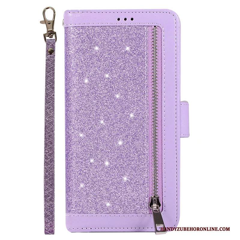 Custodia Honor 20 Pro Pelle Cerniera Giuntura, Cover Honor 20 Pro Portafoglio Telefono Borse Carta