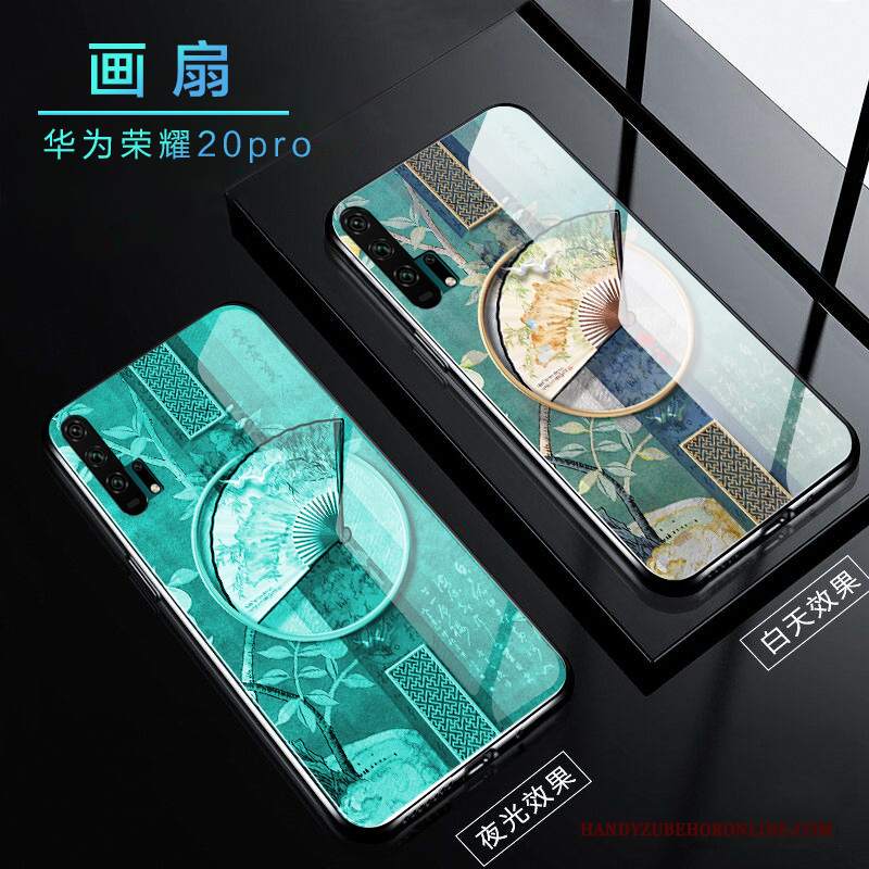 Custodia Honor 20 Pro Silicone Tendenza Verde, Cover Honor 20 Pro Protezione Net Redtelefono