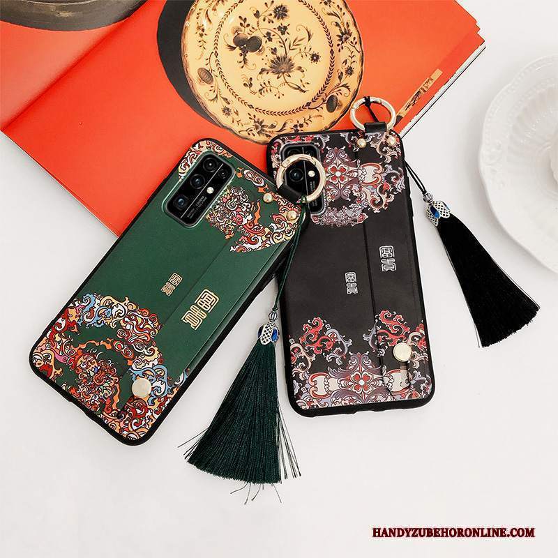 Custodia Honor 30 Moda Nero Stile Cinese, Cover Honor 30 Marchio Di Tendenzatelefono
