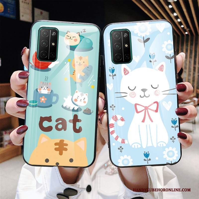 Custodia Honor 30s Cartone Animato Blu Di Personalità, Cover Honor 30s Creativo Ornamenti Appesi Anti-caduta