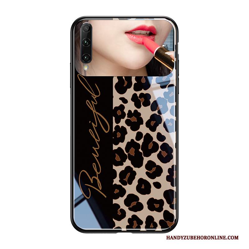 Custodia Honor 9x Pro Creativo Difficile Nero, Cover Honor 9x Pro Protezione Leopardate Specchio