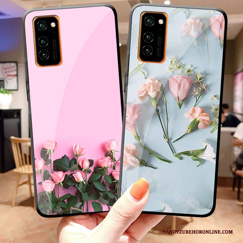 Custodia Honor View30 Pro Creativo Di Personalità Rosa, Cover Honor View30 Pro Moda Anti-caduta Fiori