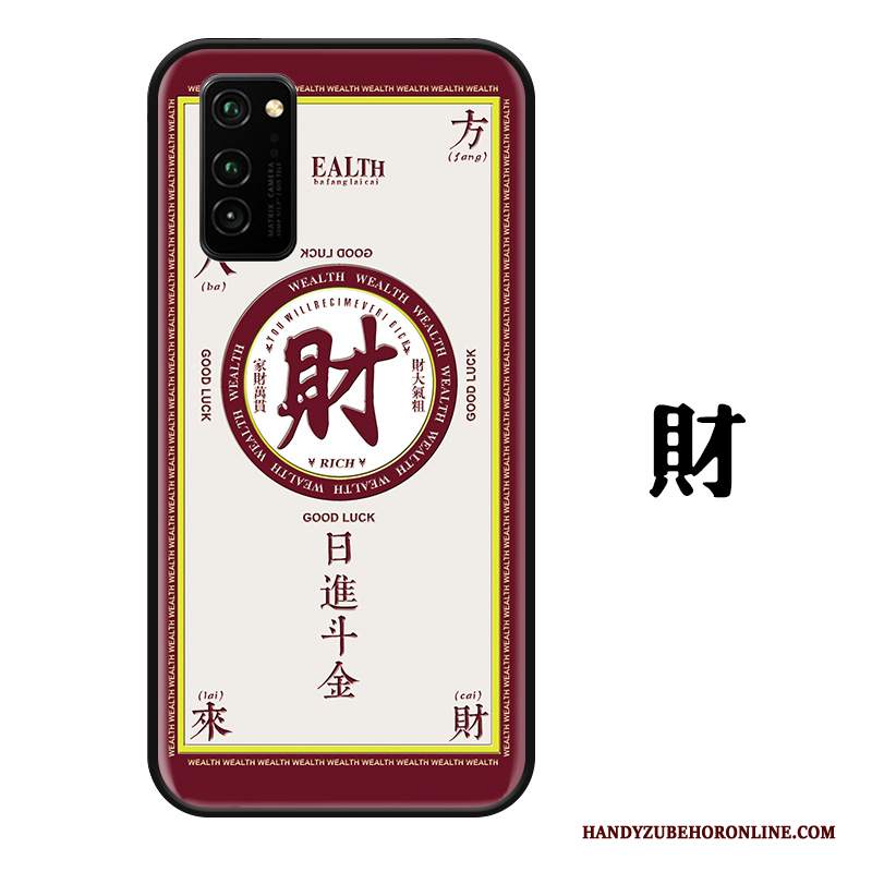 Custodia Honor View30 Pro Creativo Telefono Ornamenti Appesi, Cover Honor View30 Pro Protezione Di Personalità Rosso