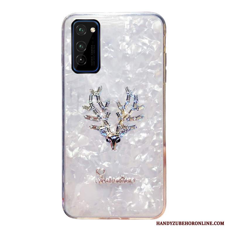 Custodia Honor View30 Pro Creativo Tendenzatelefono, Cover Honor View30 Pro Strass Bianco Colorato