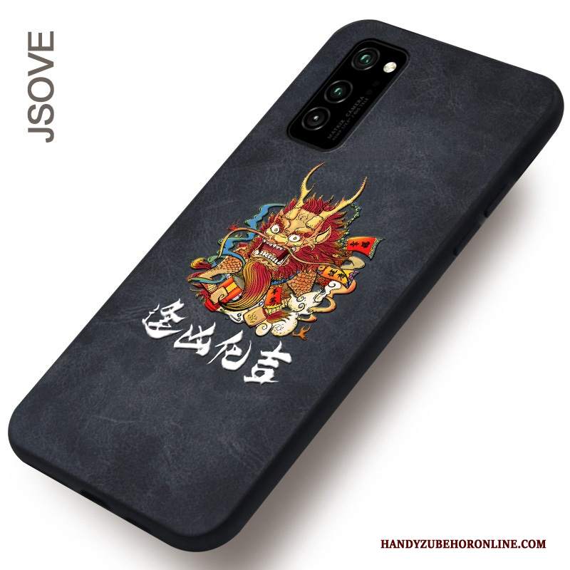 Custodia Honor View30 Pro Pelle Net Redtelefono, Cover Honor View30 Pro Protezione Modello Anti-caduta
