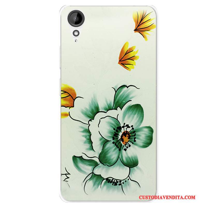 Custodia Htc Desire 825 Silicone Tutto Incluso Morbido, Cover Htc Desire 825 Cartone Animato Bianco Anti-caduta