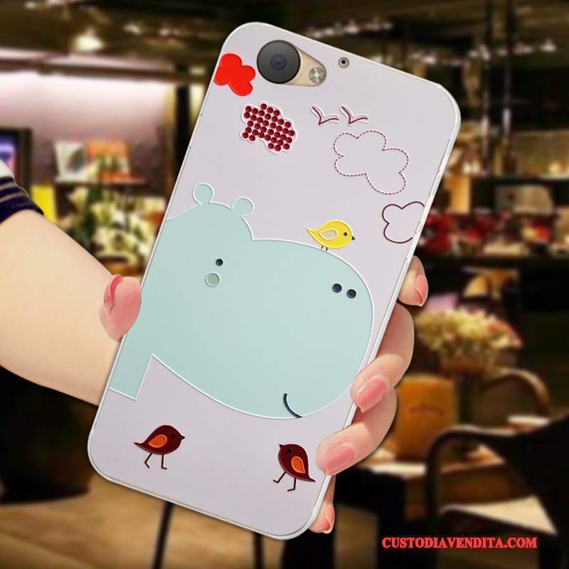 Custodia Htc One A9s Cartone Animato Nuovo Morbido, Cover Htc One A9s Silicone Rosa Anti-caduta