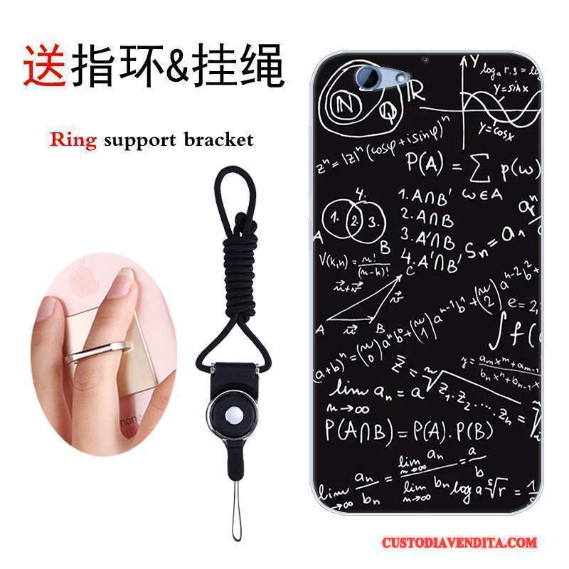 Custodia Htc One A9s Cartone Animato Tendenzatelefono, Cover Htc One A9s Silicone Morbido Nero