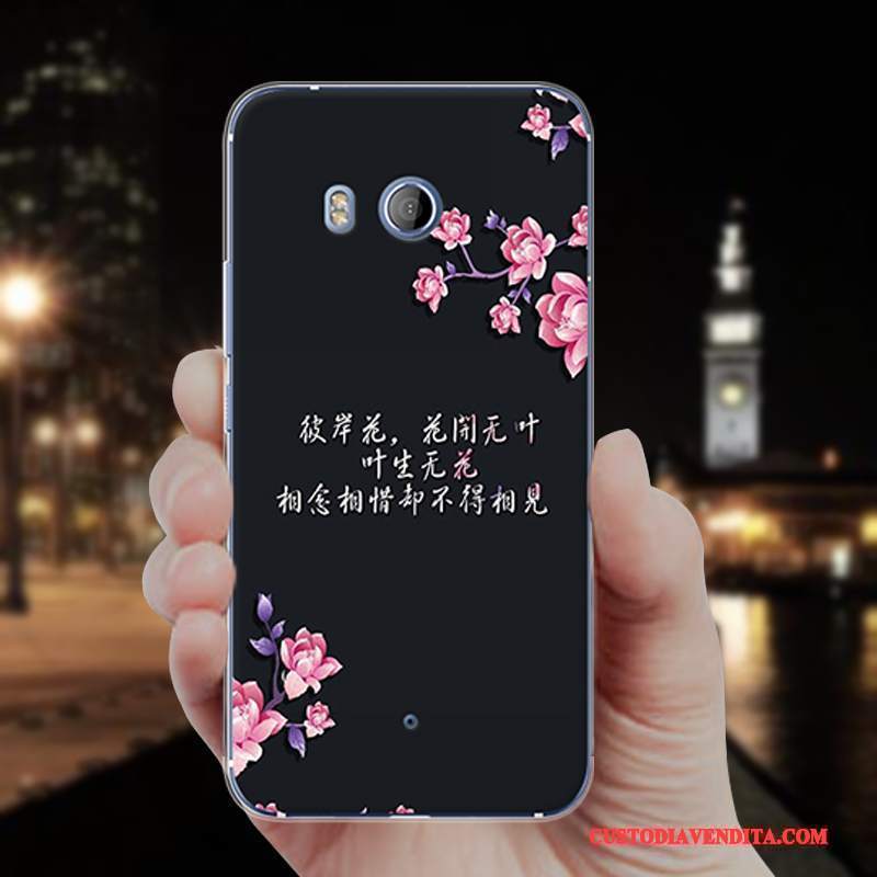 Custodia Htc U11 Protezione Tutto Incluso Nero, Cover Htc U11 Colore Morbidotelefono