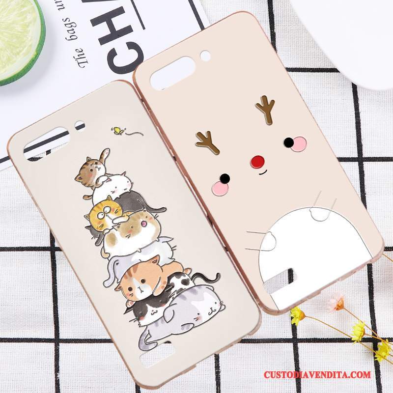 Custodia Huawei Ascend G6 Goffratura Difficile Rosa, Cover Huawei Ascend G6 Protezione Nuovo Tendenza