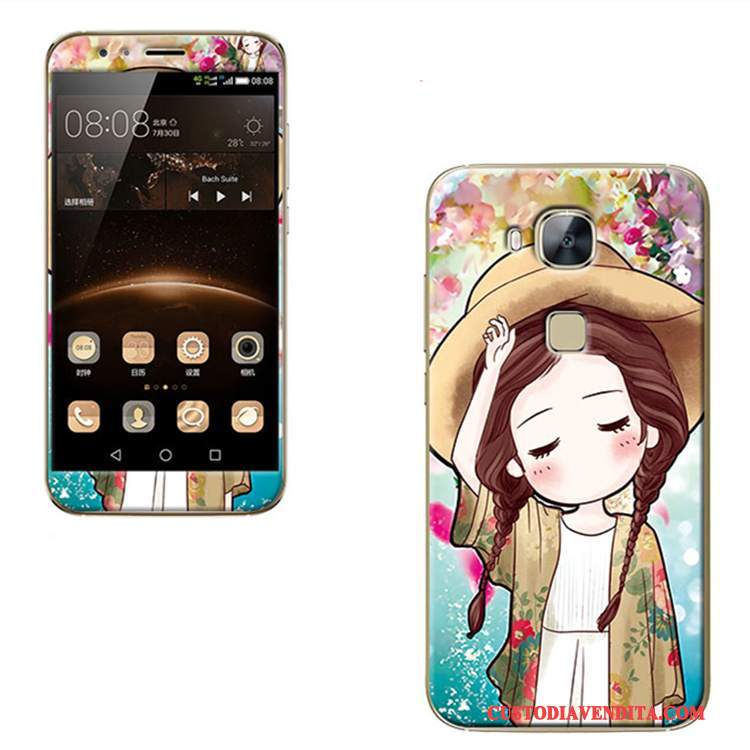 Custodia Huawei G7 Plus Colore Telefono Morbido, Cover Huawei G7 Plus Silicone Pellicola Protettiva Tempra