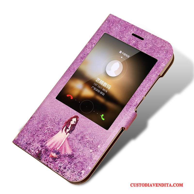 Custodia Huawei G7 Plus Protezione Porporatelefono, Cover Huawei G7 Plus Pelle